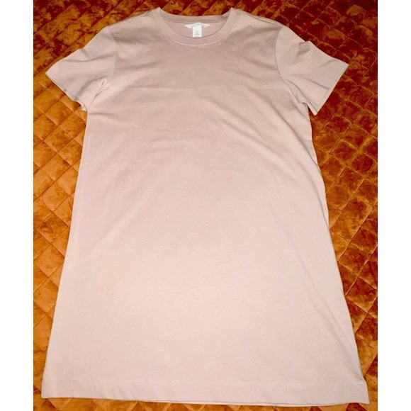 H&M Dresses & Skirts - H&M Beige Minimalist T Shirt Dress Womens Small Neutral Capsule Wardrobe